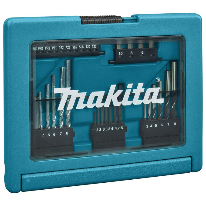 Makita 0088381458641 Set 33 Punte Trapano e Inserti Valigetta B-49389 per Legno Metallo Cemento Makita 0088381458641 Set 33 Punte Trapano e Inserti Valigetta B-49389 per Legno Metallo Cemento