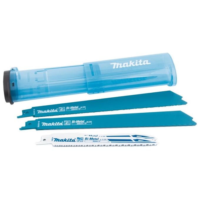 Makita B-44448 Set Lame per Sega Alternativa 6 pezzi BiM Legno e Metallo 150 228 mm Makita B-44448 Set Lame per Sega Alternativa 6 pezzi BiM Legno e Metallo 150 228 mm