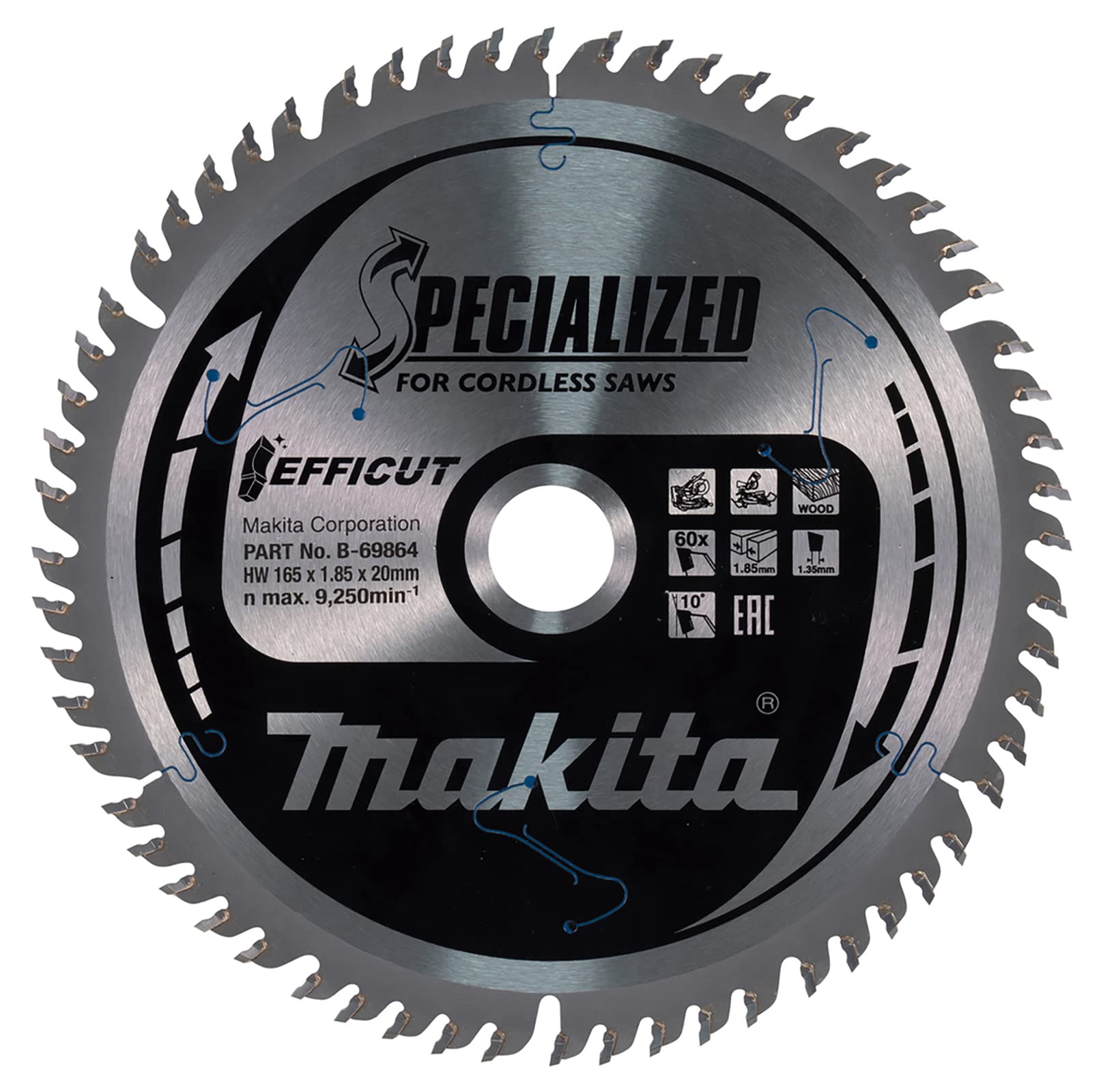 Makita B-69733 Set Di Bussole, Blu/nero