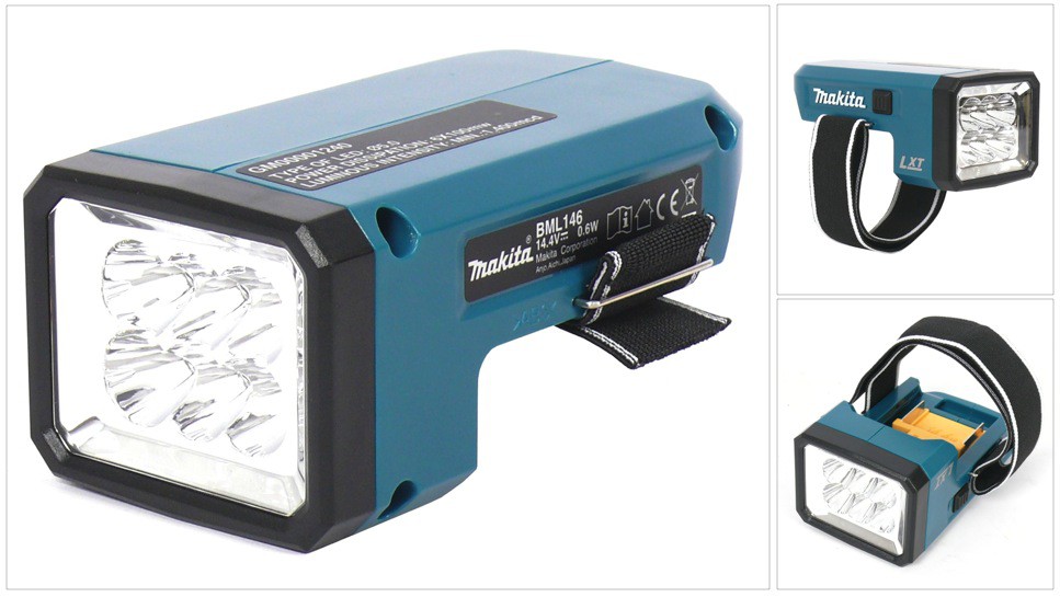 Makita Bml146 Torcia Ricaricabile Nera 700 Lux
