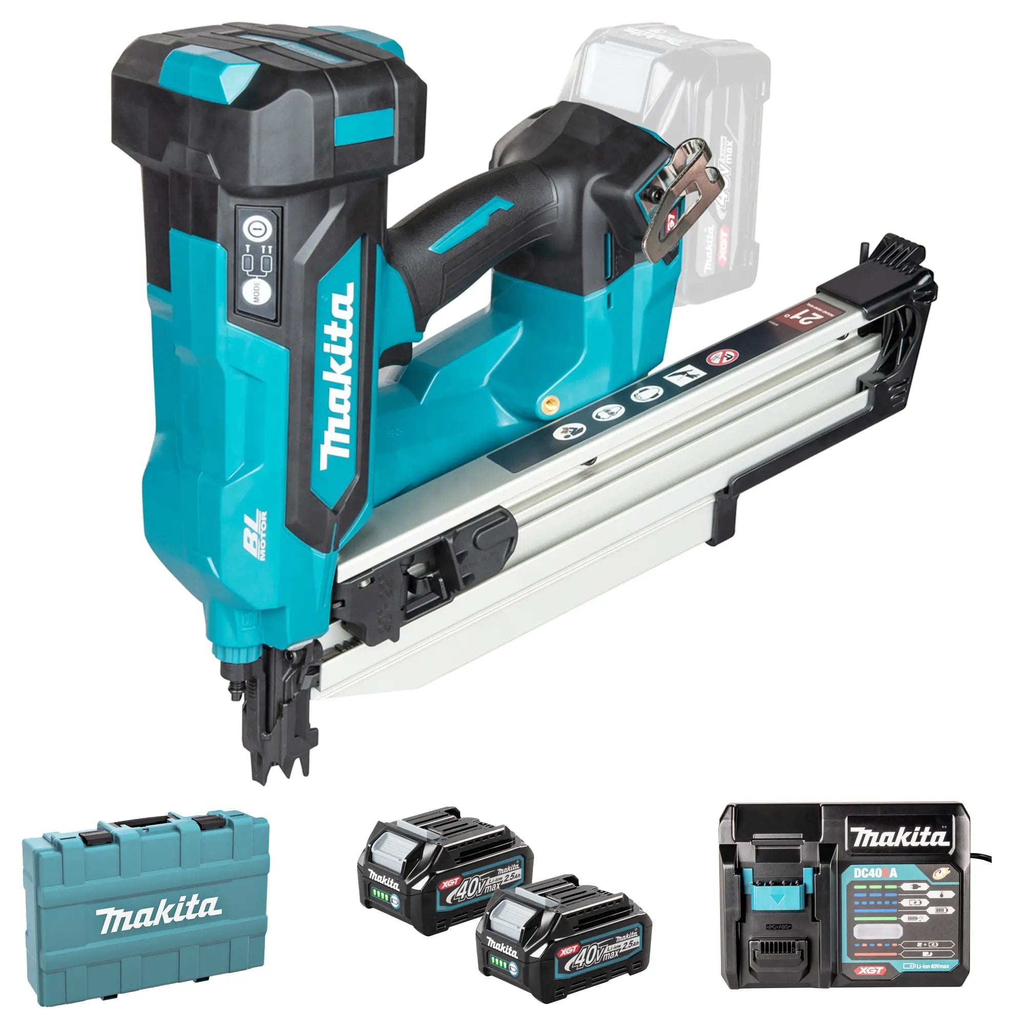 Makita Bn002gd201 Chiodatrice Xgt Brushless 40 V A Batteria Makita Bn002gd201 Chiodatrice Xgt Brushless 40 V A Batteria