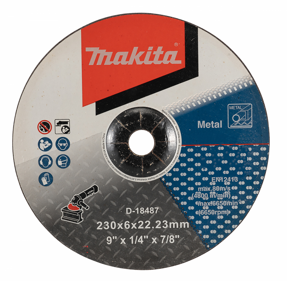 Makita D-18487 - Disco Metallico Makita 230 X 6 Mm A24r Makita D-18487 - Disco Metallico Makita 230 X 6 Mm A24r