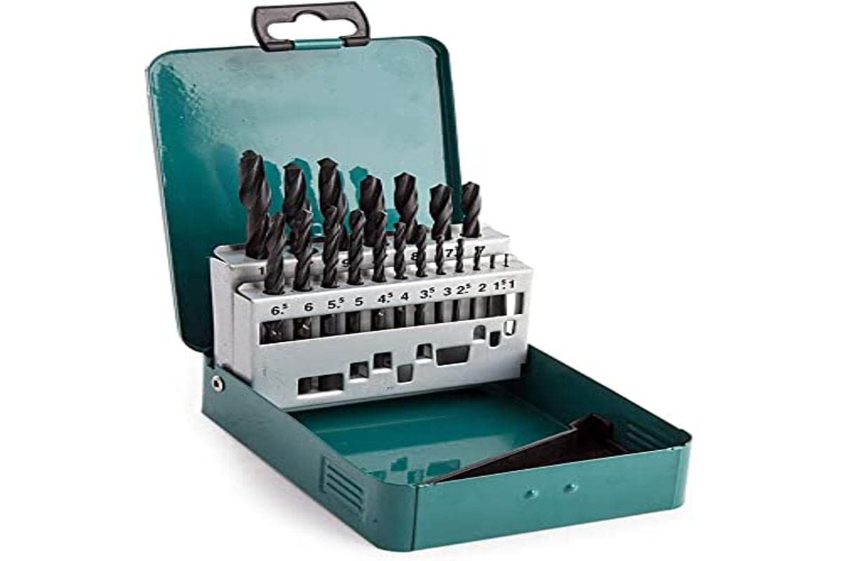 Makita - D-54081 - Set Di Punte In Acciaio Hss, 19 Pezzi, Multicolore