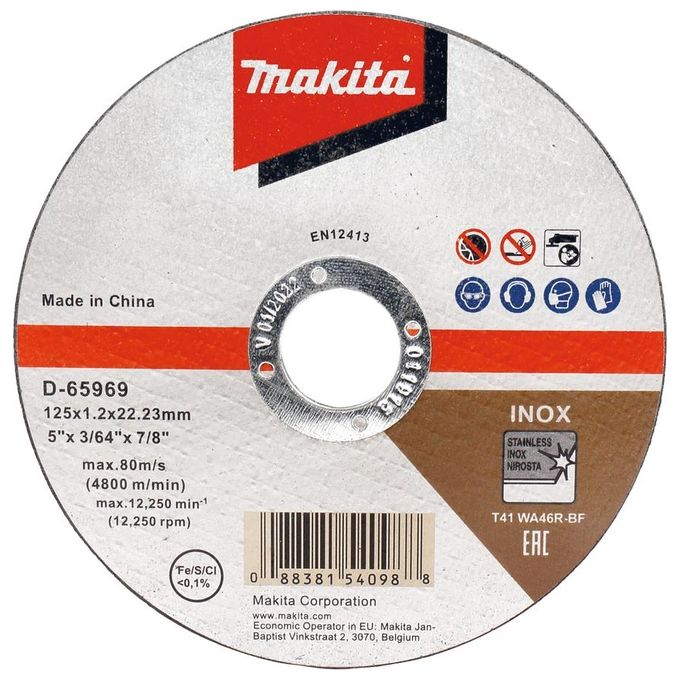 Makita D-65969-12 Mola 125x1.2mm INOX Makita D-65969-12 Mola 125x1.2mm INOX