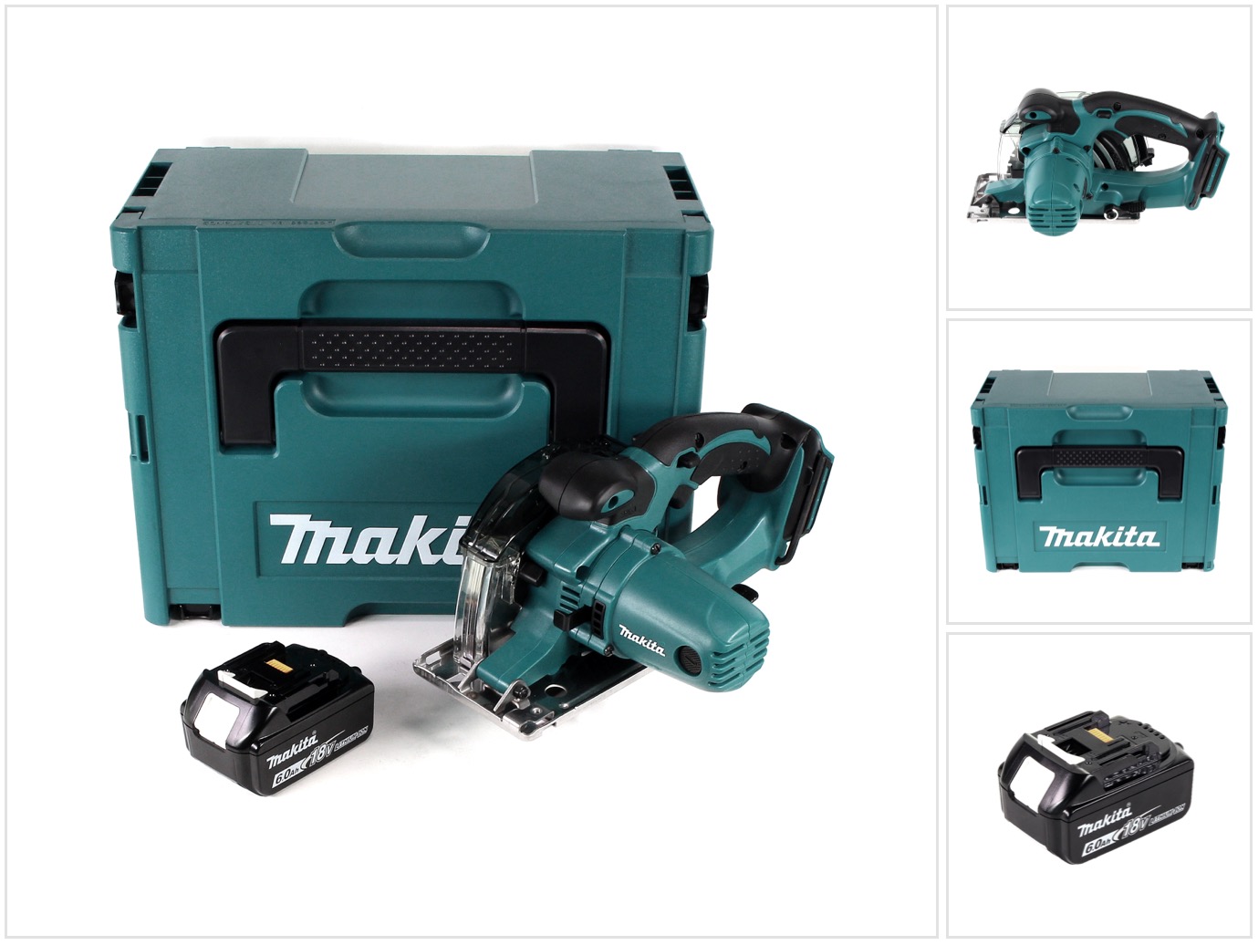 Makita Dcs 552 G1j 18 V Sega Circolare A Batteria Per Metalli 136 Mm In Makpac + 1x Batteria Da 6,0 Ah + Lama E Occhiali Di Protezione - Senza Caricabatteria Makita Dcs 552 G1j 18 V Sega Circolare A Batteria Per Metalli 136 Mm In Makpac + 1x Batteria Da 6,0 Ah + Lama E Occhiali Di Protezione - Senza Caricabatteria