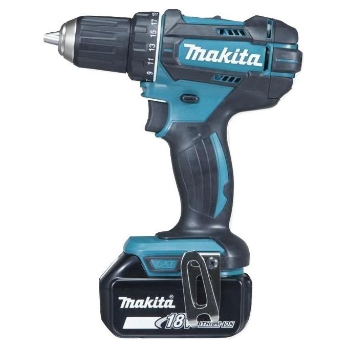 Makita DDF482RFJ Trapano avvitatore cordless 18 V 3,0 Ah 2 batterie 1900 rpm Mandrino 1,5-13 mm colore Nero Blu Makita DDF482RFJ Trapano avvitatore cordless 18 V 3,0 Ah 2 batterie 1900 rpm Mandrino 1,5-13 mm colore Nero Blu