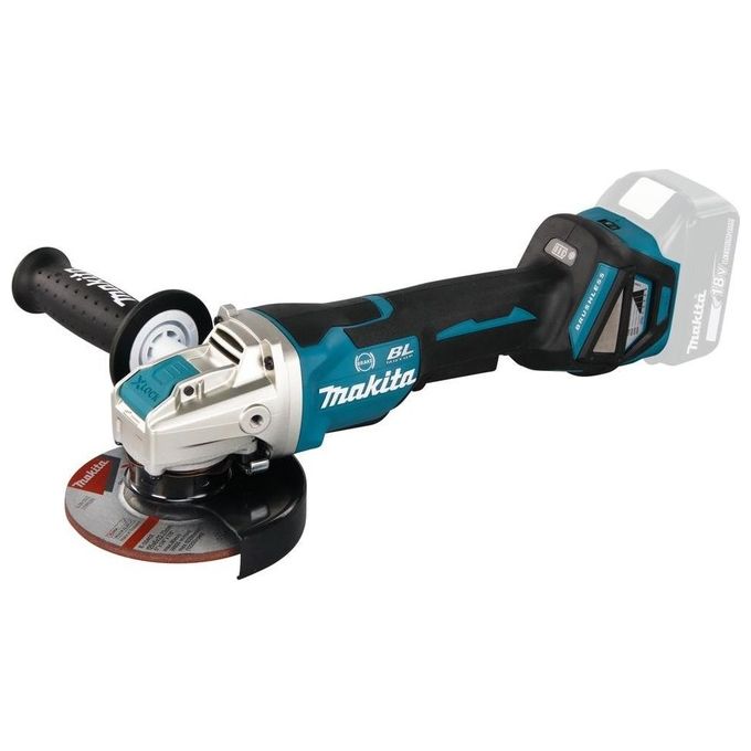 Makita DGA519Z Smerigliatrice Angolare 18V 125 mm Motore Brushless X-Lock Velocita' Regolabile 3000-8500 rpm Freno Elettrico Antiriavvio Impugnatura AVT colore Nero