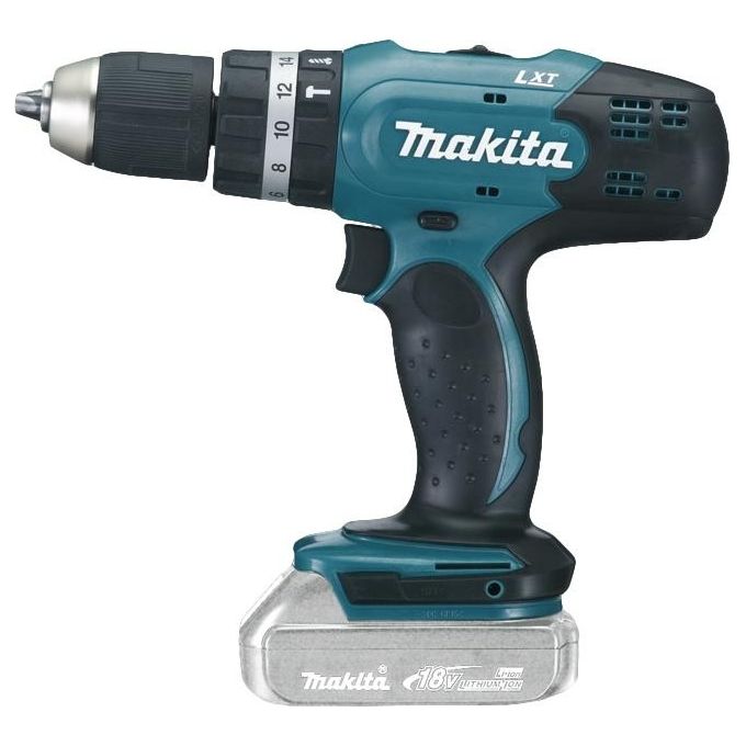 Makita DHP453Z Trapano Avvitatore a Percussione 18V 42Nm 2 Velocita' Batteria non Inclusa colore Nero Verde Argento Makita DHP453Z Trapano Avvitatore a Percussione 18V 42Nm 2 Velocita' Batteria non Inclusa colore Nero Verde Argento