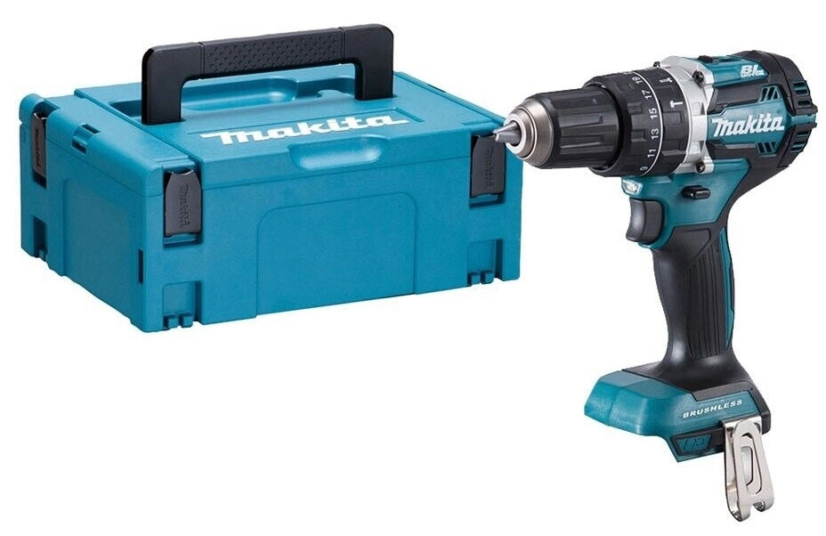 Makita DHP484ZJ – Trapano Avvitatore percussione 18 V LXT Brushless (solo corpo)