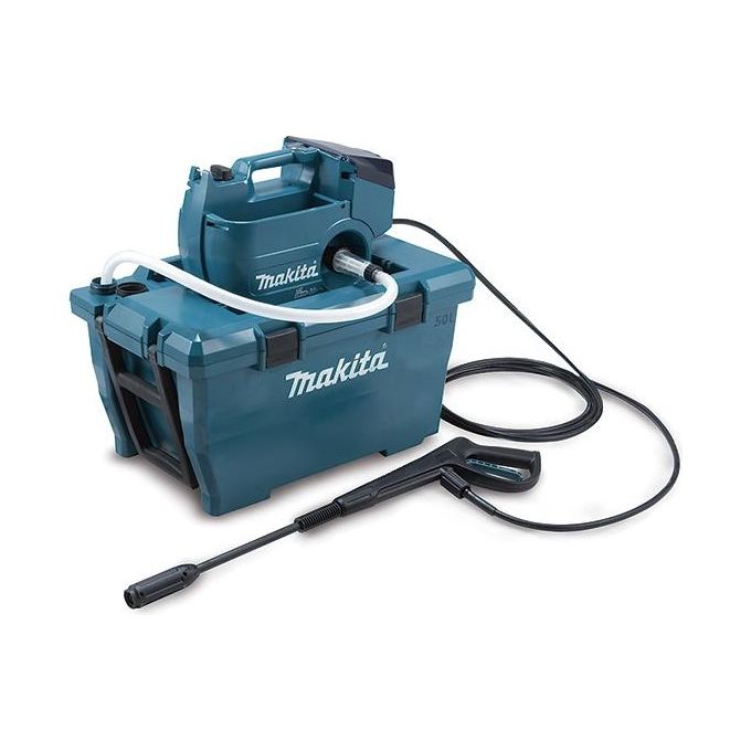 Makita DHW080ZK Idropulitrice a Batteria 2x18V LXT Pressione 80 bar Portata 380 l-h Serbatoio 50L con WetGuard colore Nero Blu Makita DHW080ZK Idropulitrice a Batteria 2x18V LXT Pressione 80 bar Portata 380 l-h Serbatoio 50L con WetGuard colore Nero Blu