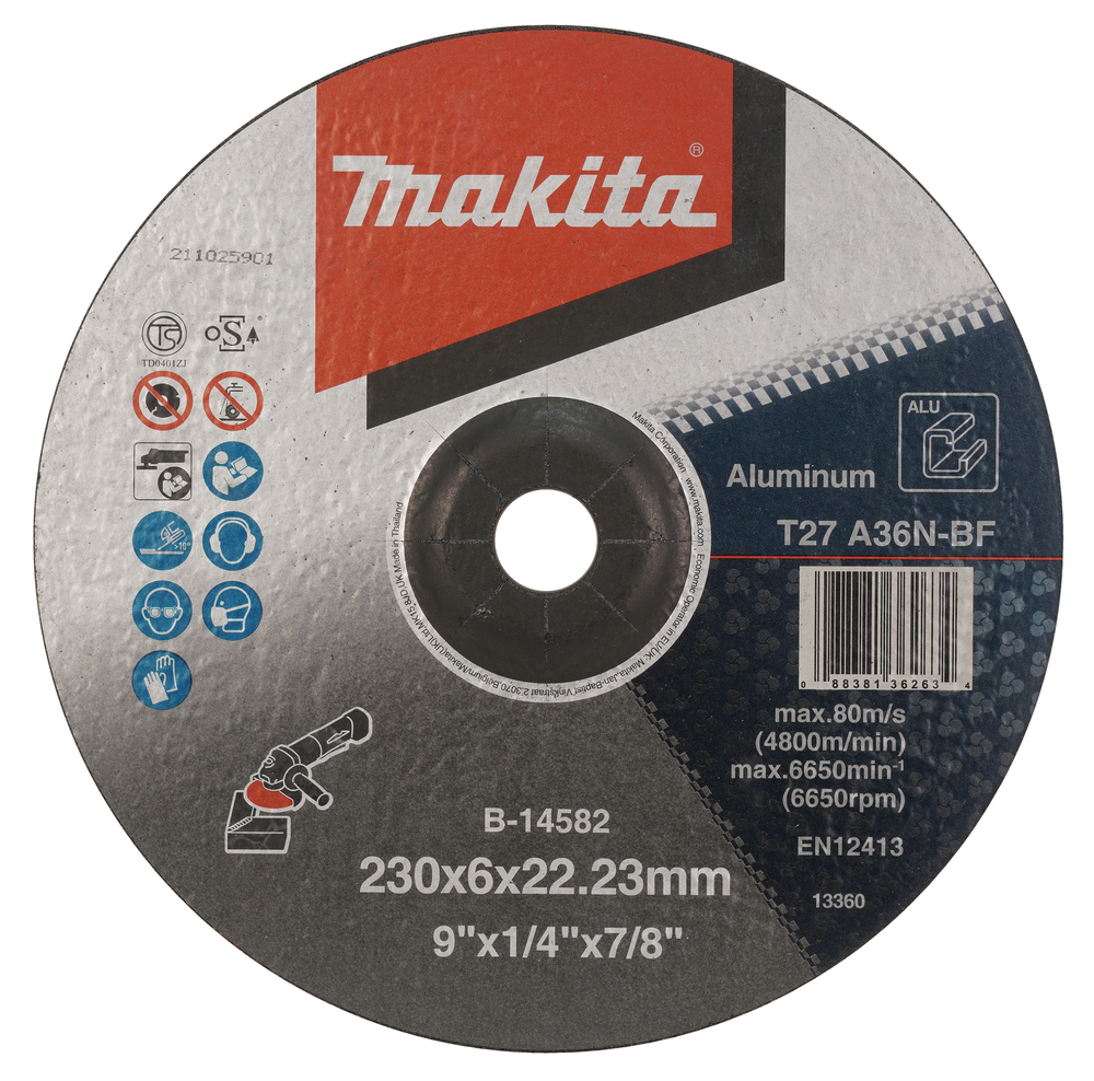 Makita Disco Abrasivo 1 Pz. - 230 Mm - 22,23 Mm - 6,0 Mm