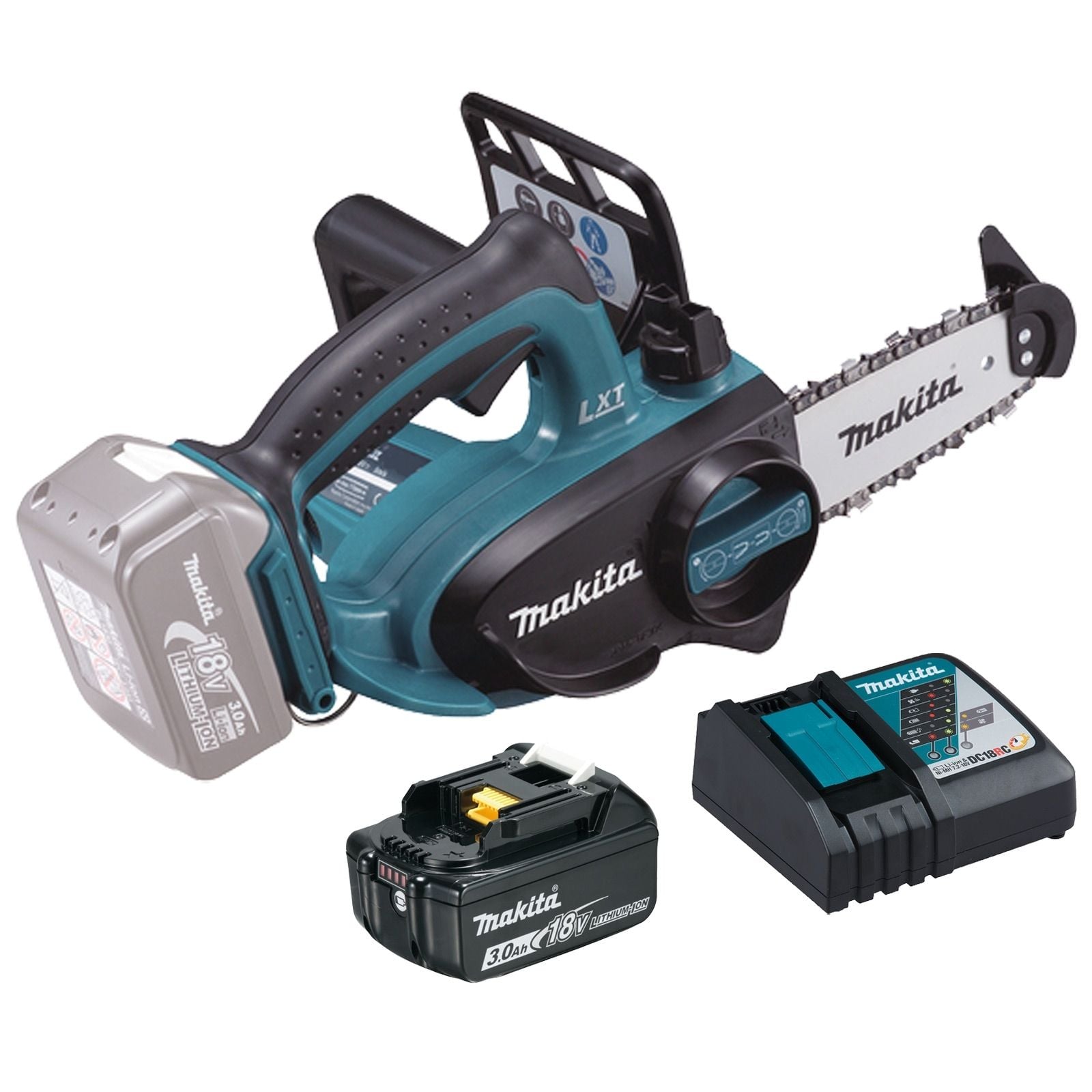 Makita Duc122rf Motosega A Batteria 18 V / 1x 3,0 Ah Batteria + Caricabatterie