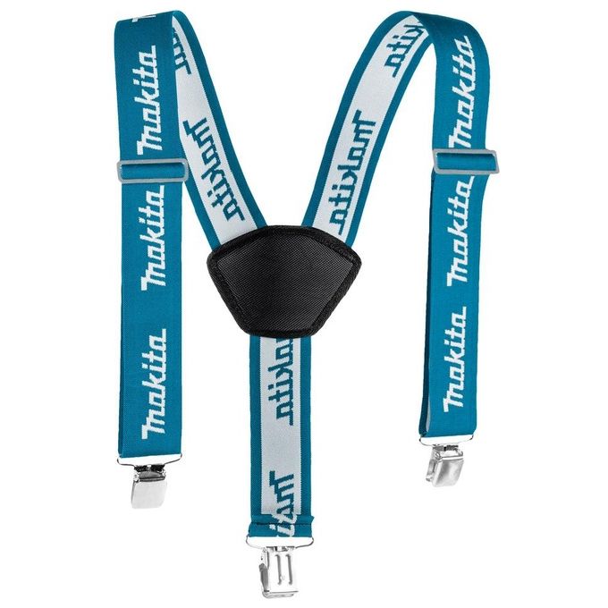 Makita E-05402 Bretelle da Lavoro con Clip Elastico 50mm Regolabili 740-1300mm Taglia Unica colore Blu