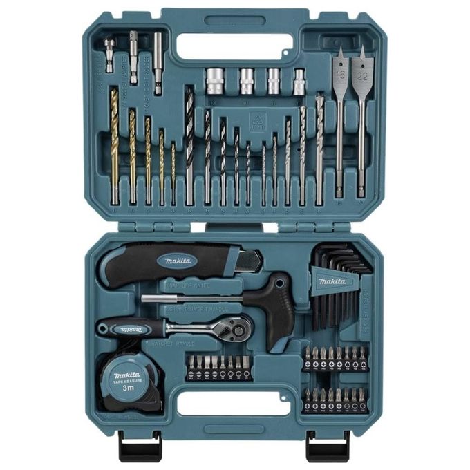 Makita E-15095 Set di punte e cacciaviti 60 pezzi Attacco 1-4 pollice Custodia resistente colore Nero Makita E-15095 Set di punte e cacciaviti 60 pezzi Attacco 1-4 pollice Custodia resistente colore Nero