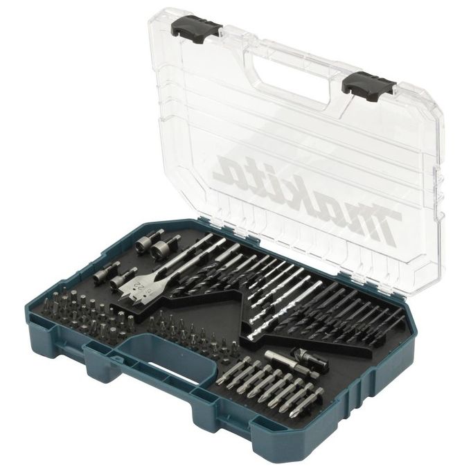 Makita E-16988 Set Punte per Trapano e Avvitatore 75 Pezzi HSS-R TCT Legno Metallo Muratura con Contenitore Makita E-16988 Set Punte per Trapano e Avvitatore 75 Pezzi HSS-R TCT Legno Metallo Muratura con Contenitore
