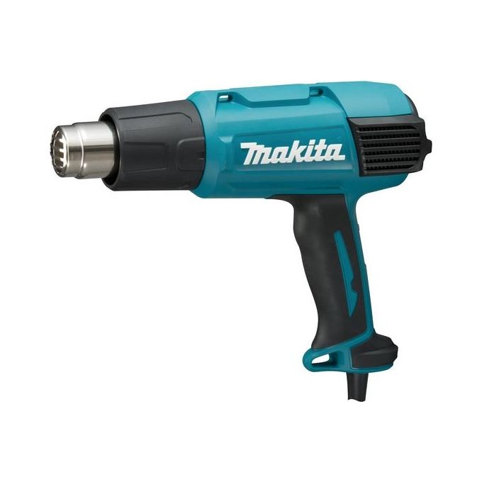 Makita HG6031VK Termosoffiatore Elettrico 1800 W 600 °C 9 Posizioni 500 l-min con Valigetta colore Nero Blu Makita HG6031VK Termosoffiatore Elettrico 1800 W 600 °C 9 Posizioni 500 l-min con Valigetta colore Nero Blu