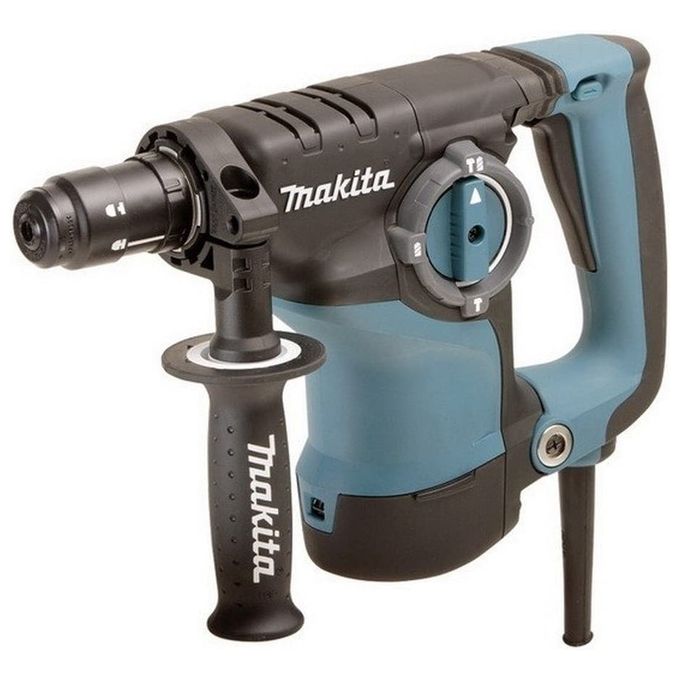 Makita HR2811FT Tassellatore SDS-PLUS 3 Funzioni 800W 2,8J 28 mm in calcestruzzo con doppio mandrino e impugnatura antivibrazioni colore Nero Makita HR2811FT Tassellatore SDS-PLUS 3 Funzioni 800W 2,8J 28 mm in calcestruzzo con doppio mandrino e impugnatura antivibrazioni colore Nero