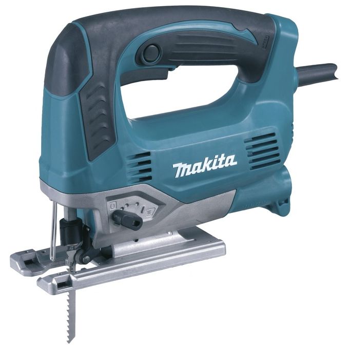 Makita JV0600J Seghetto Alternativo Elettrico 650 W 90 mm legno 20 mm alluminio azione orbitale 3 posizioni colore Nero Blu Makita JV0600J Seghetto Alternativo Elettrico 650 W 90 mm legno 20 mm alluminio azione orbitale 3 posizioni colore Nero Blu