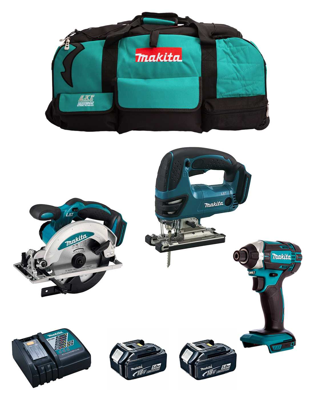 Makita - Kit 18v Msb3p2b (djv180 + Dss610 + Dtd152 + 2 X 5,0 Ah + Dc18rc + Trolley) Makita - Kit 18v Msb3p2b (djv180 + Dss610 + Dtd152 + 2 X 5,0 Ah + Dc18rc + Trolley)