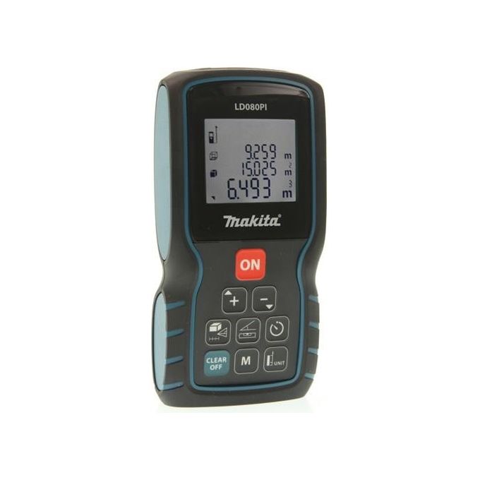 Makita LD080PI Misuratore di Distanza Laser 80 metri Sensore Inclinazione IP54 colore Blu