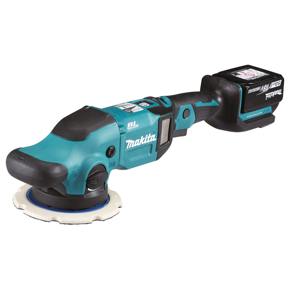 Makita - Lucidatrice 18 V Li-ion 5 Ah 2 Batterie, Caricabatterie, Valigetta - Dpo600rte