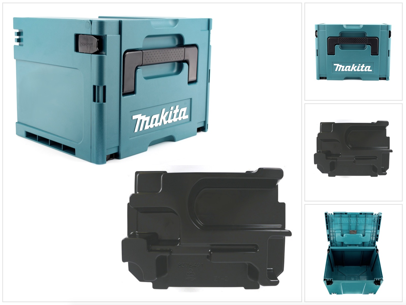 Makita Makpac 4 + Pezzo/inserto Per Dhr / Bhr 243 Makita Makpac 4 + Pezzo/inserto Per Dhr / Bhr 243