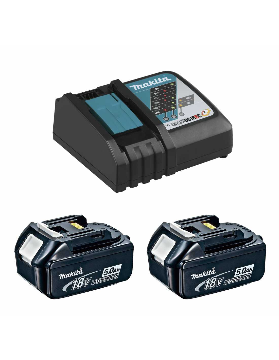 Makita - Power Set (2 X 18v 5,0 Ah + Dc18rc)