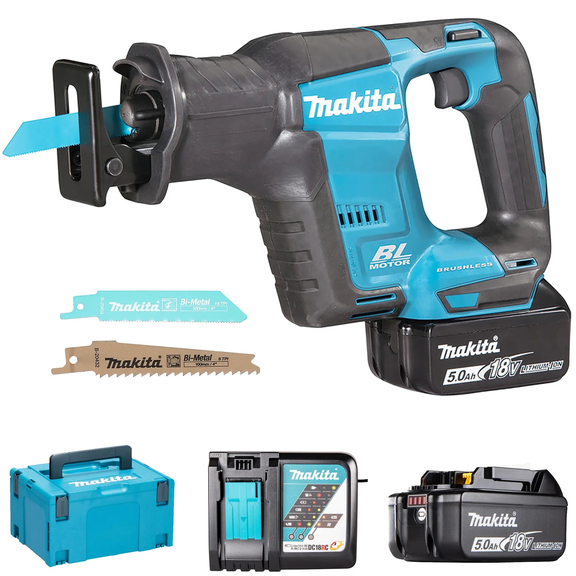 Makita - Sega Universale Djr188rtj (2 X 5,0 Ah + Dc18rc + Makpac 3) Makita - Sega Universale Djr188rtj (2 X 5,0 Ah + Dc18rc + Makpac 3)