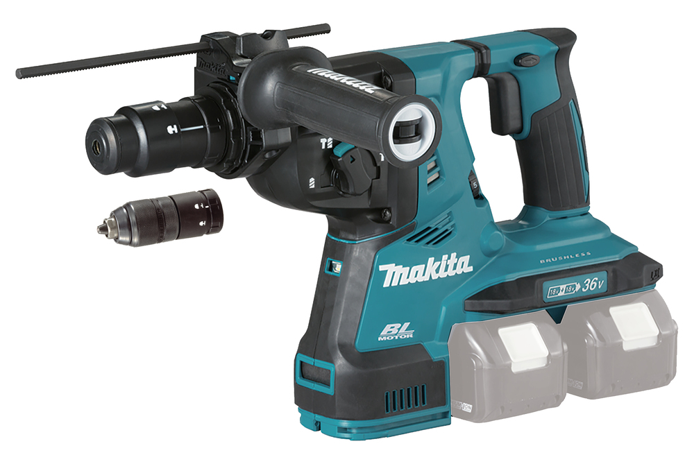 Makita - Trapano Sds+ 36 V =&gt 2 X 18 V Li-ion 28 Mm Senza Batteria O Caricabatteria - Dhr283zju