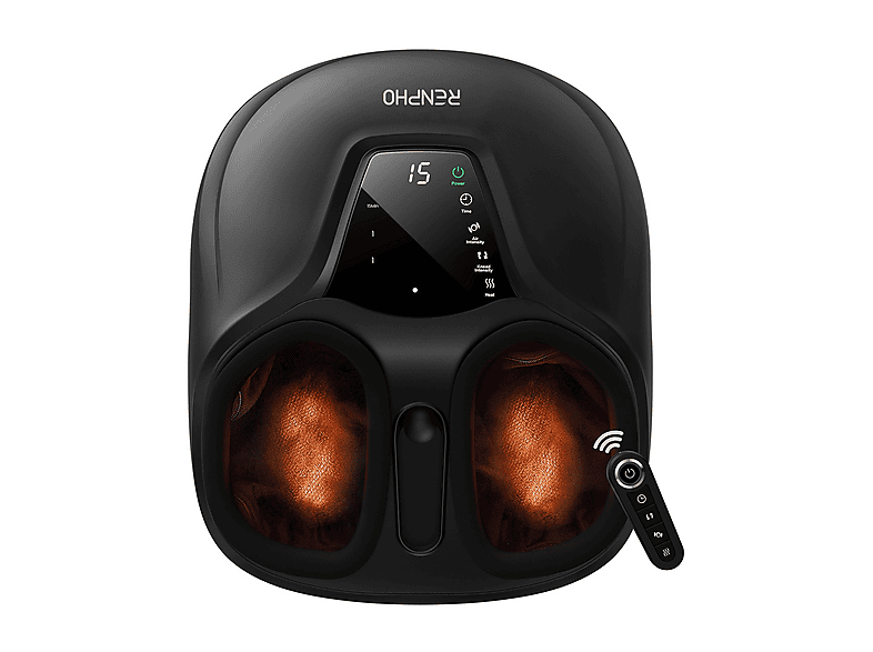 Massaggiatore portatile plantare RENPHO MASSAGGIO SHIATSU PIEDI, con Digitopressione, Shiatsu e Presso terapia, Calore 40°C