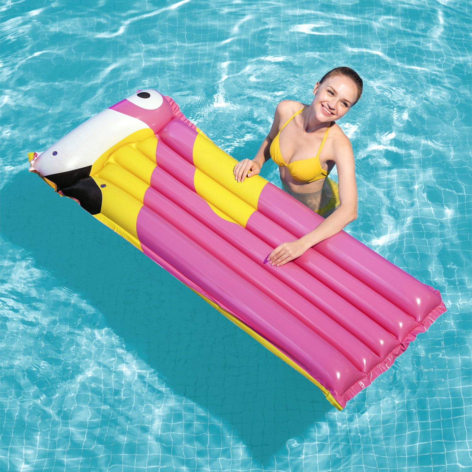 Materassino gonfiabile 164x63 cm Pappagallo Bestway
