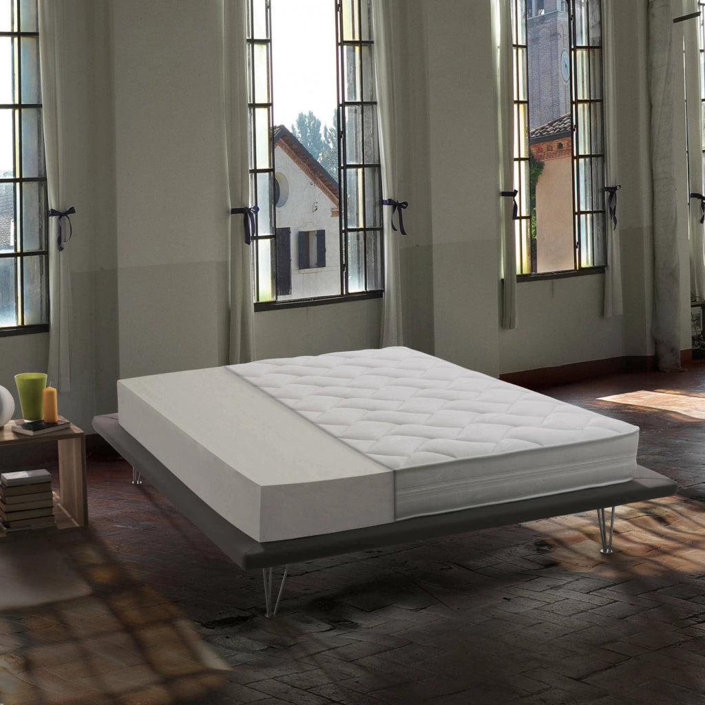Materasso matrimoniale Anguilla, Materasso sfoderabile in Waterfoam, 100% Made in Italy, Antiacaro e Anallergico, cm 140x190 h19