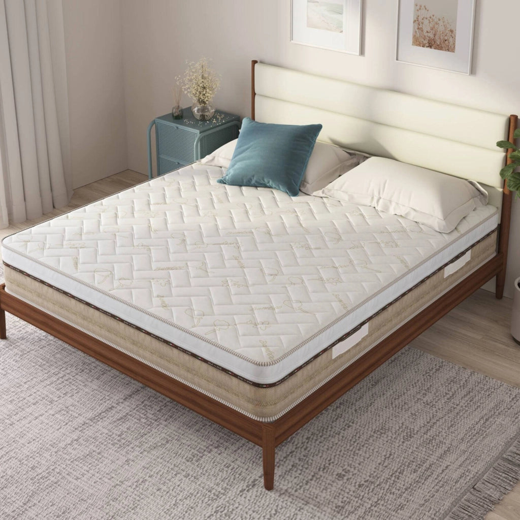 Materasso matrimoniale Cutler, Supporto per il riposo, Materasso per camera da letto, Sostegno per il sonno, Made in Italy, 200x180 h25 cm, Bianco