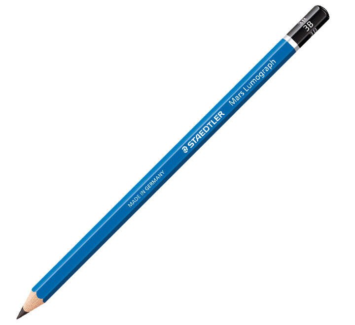Matita esagonale in grafite Staedtler Mars Lumograph 100 - Punta da 25 mm mina 3B ultra resistente - Legno proveniente da foreste gestite in modo sostenibile - Confezione da 12 Matita esagonale in grafite Staedtler Mars Lumograph 100 - Punta da 25 mm mina 3B ultra resistente - Legno proveniente da foreste gestite in modo sostenibile - Confezione da 12