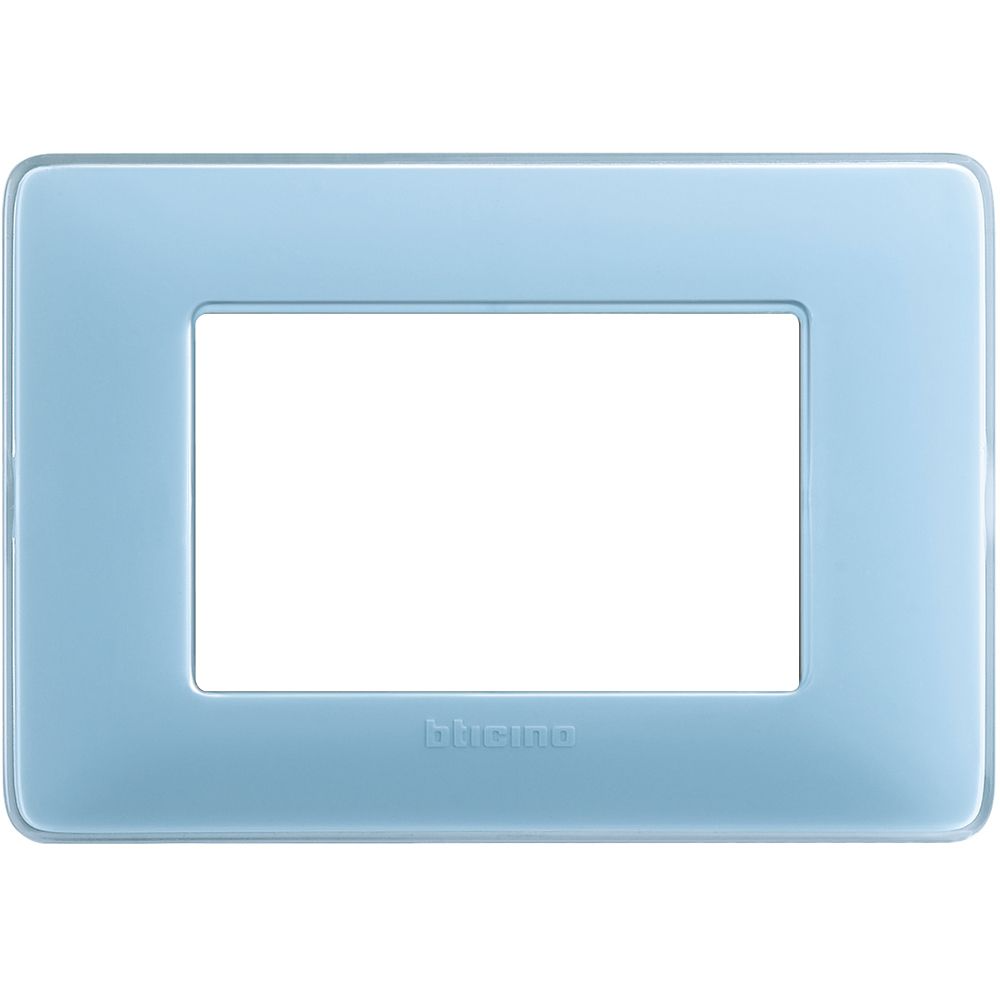 Matix Placca 3 Moduli Tecnopolimero Turchese Am4803car - Bticino