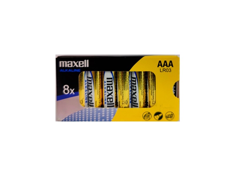 Maxell Confezione da 8 batterie alcaline LR03 AAA 15 V