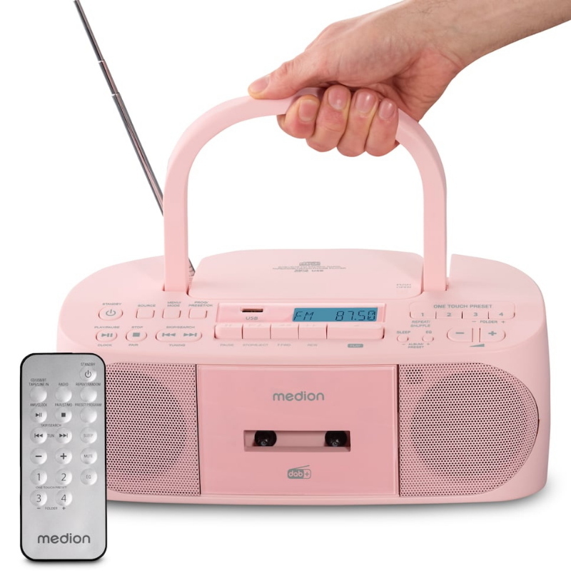 Medion 50079336 radio personale digitale rosa
