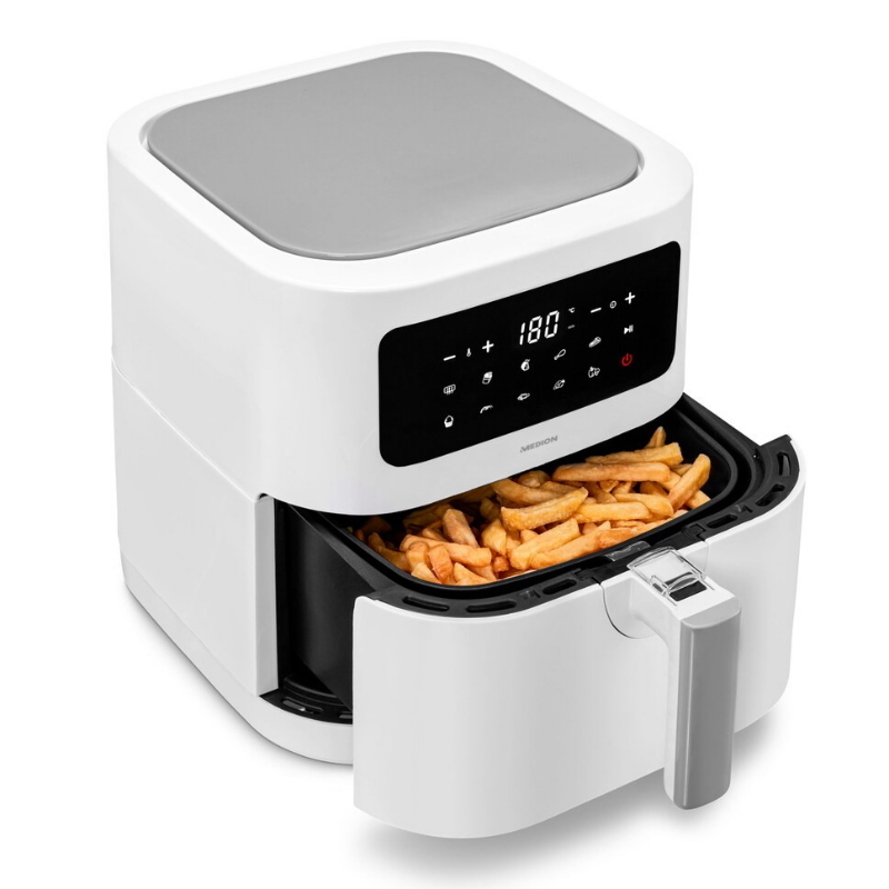 Medion life e40 xl singolo 5,2 l indipendente friggitrice ad aria calda bianco