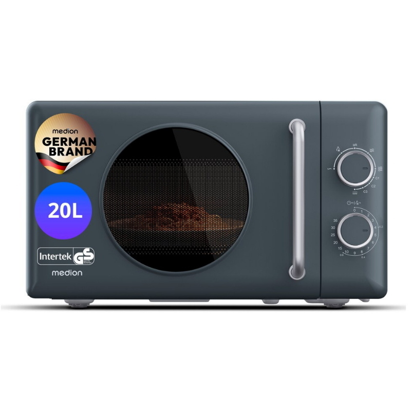 Medion md 100119 grigio microonde combinato superficie piana 20 l 800 w