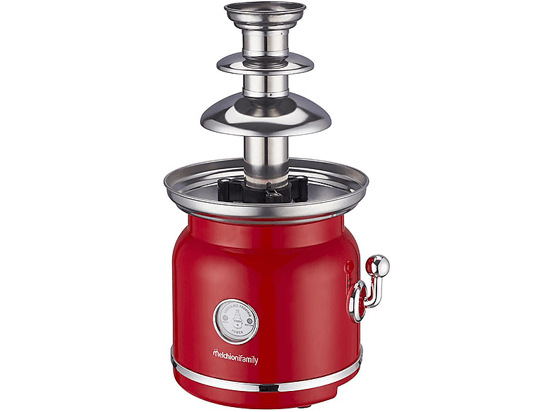 MELCHIONI FAMILY CHOCO FONTANA CIOCCOLATO, 90 W, capacità ciotola, rosso