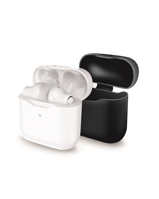 Meliconi Auricolari Safe Pods Bt Evo Black Cover Plastica Bianca