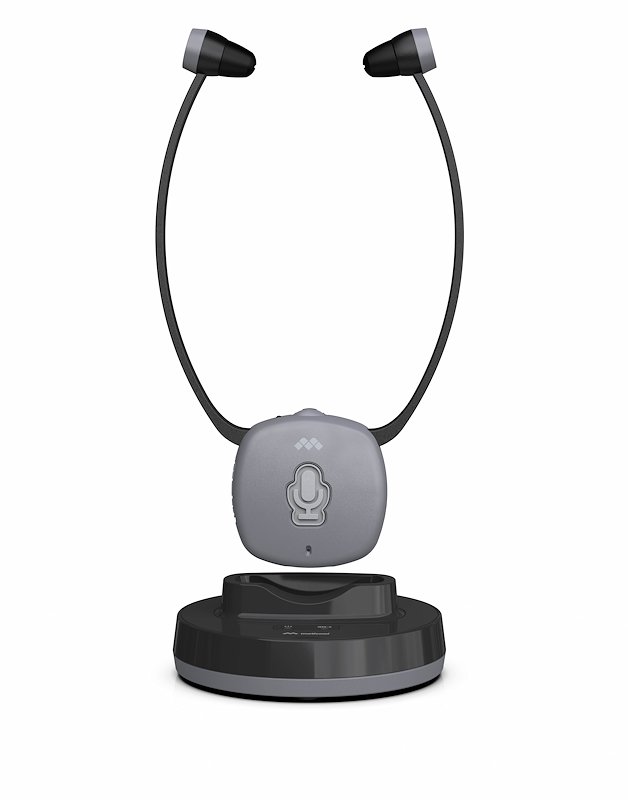 MELICONI EASY AUDIO cuffie wireless TV, Nero