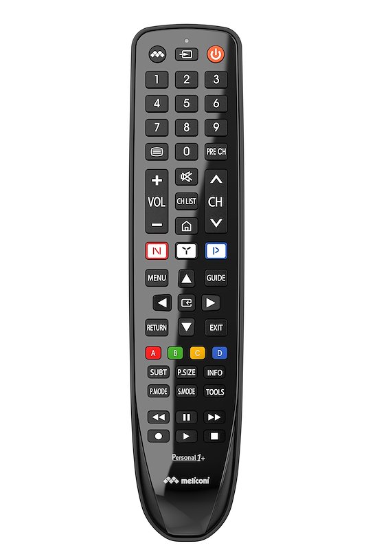 MELICONI PERSONAL 1+ per TV SAMSUNG, telecomando sostituisce il originale. Pronto all’uso