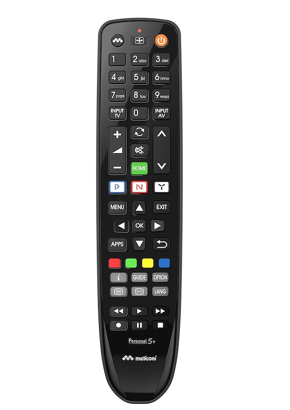 MELICONI PERSONAL 5+ per TV PANASONIC, telecomando sostituisce il originale. Pronto all’uso