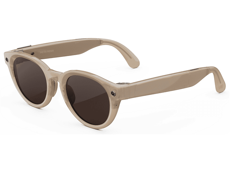 Meta Glasses, AI glasses Nova Standard, Arenaria, Lenti cioccolato