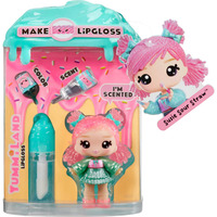 MGA ENTERTAINMENT - Yummiland Lip Gloss Doll Susie Sour Straw Serie 2 con Kit Crea Lucidalabbra 4+ Anni