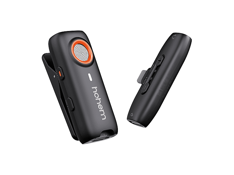Microfono wireless HOHEM MIC-01 Set Plug & Play 1TX+1RX (USB‑C)