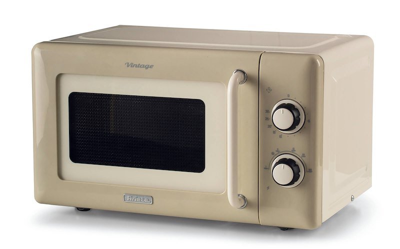 MICROONDE ARIETE FORNO MW VINTAGE 20 LT, capacità l, potenza microonde max 800 W, 6 livelli di potenza, Beige