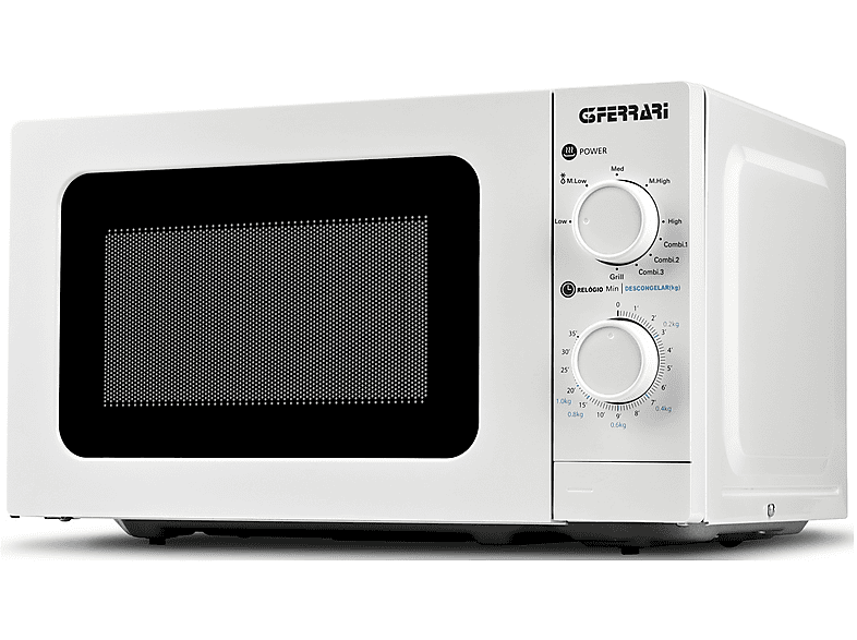 MICROONDE G3 FERRARI COMBINATO 20 LT, capacità l, potenza microonde max 700 W, Funzione grill, Potenza grill 1000 5 livelli di potenza, White