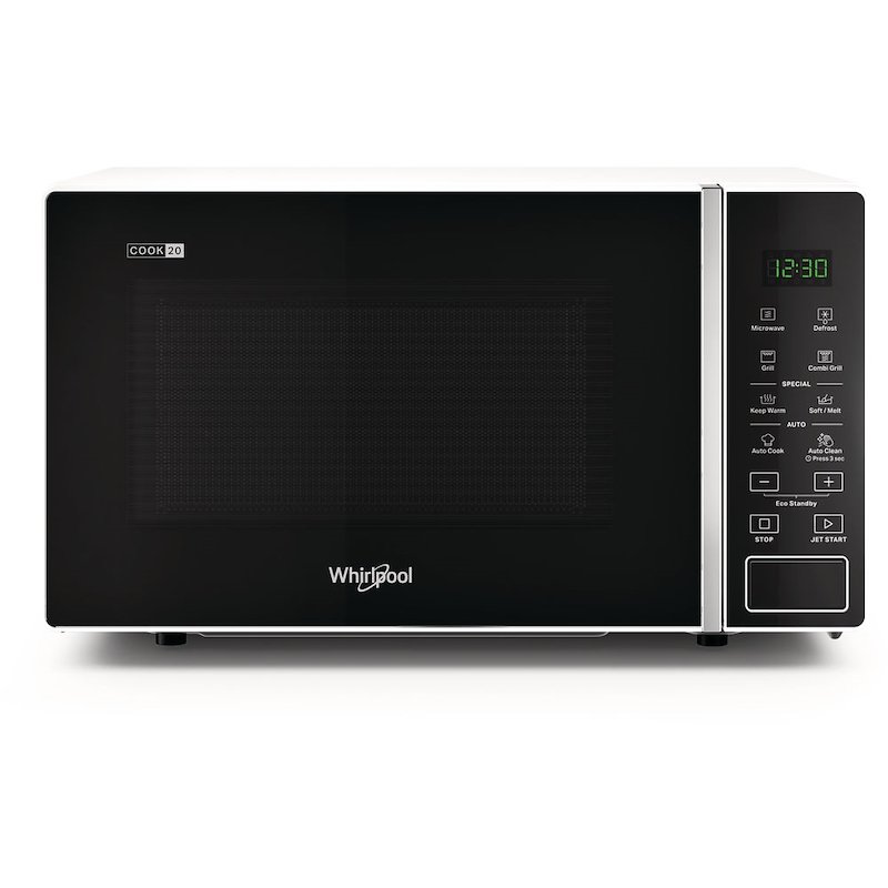 MICROONDE + GRILL WHIRLPOOL MWP 203 W, capacità 20 l, potenza microonde max 700 Funzione grill, Potenza grill 1000 5 livelli di potenza, Bianco